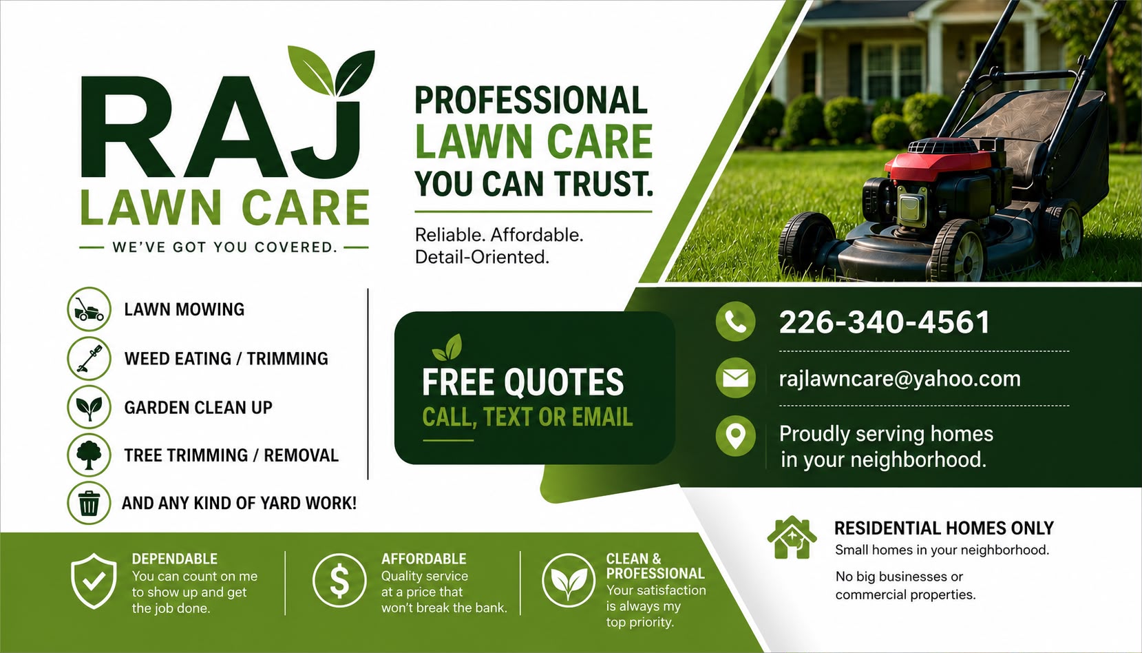 RAJ Lawn Care crew